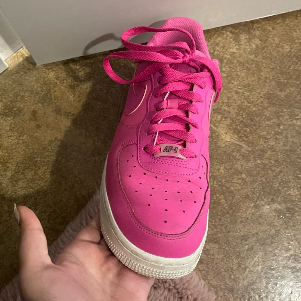 Hot pink Air Force ones
